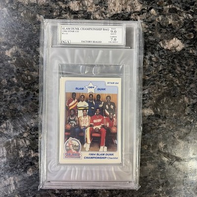 1984 Star Slam Dunk Bag Dga Graded Bag 9 Cards 7!!!