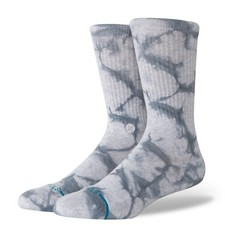 Stance mens Icon Dyed Crew socks Grey