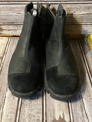 Icebug Glava Bugweb Black Leather Ankle Boots Zip Women's EUR 39 Lined Winter