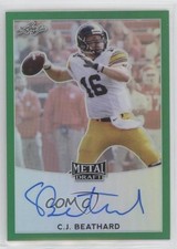 2017 Leaf Metal Draft Green 5/10 CJ Beathard #BA-CJB Auto 0s5s