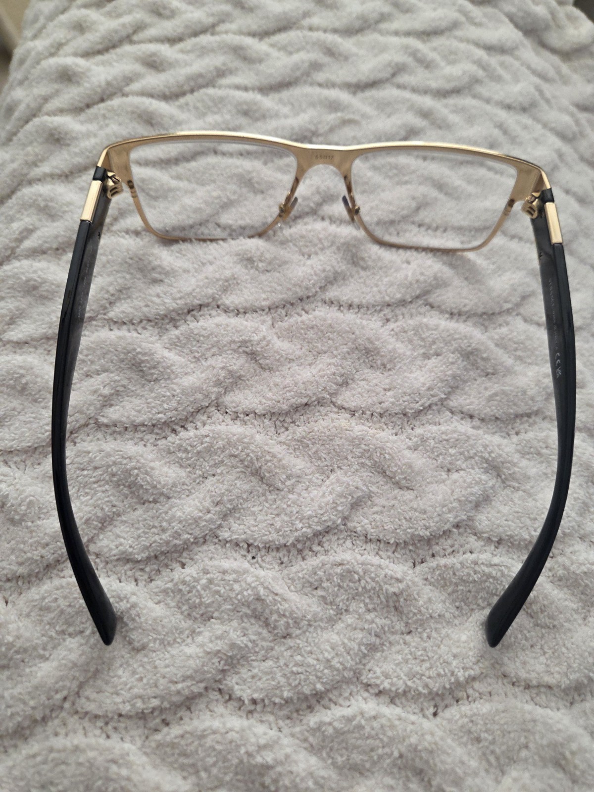 Versace MOD 1274 1468 Eyeglasses Frame 55-17-140 Blue square Medusa Arms  thumbnail 7