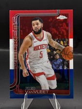 FRED VanVLEET 2025/26 Topps Chrome Red White Blue Refractor #66 Rockets