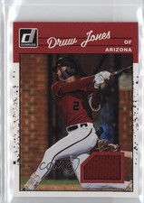 2023 Panini Donruss Retro 1990 Materials Druw Jones #90M-DJ 0o0i