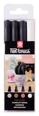 PenTouch Handlettering SET,4 Metallic DekoMarker,fein 1.0mm