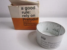 Preludin Slap Ruler in Box Pharmaceutical Drug Rep Promo Apothecary Pharmacy