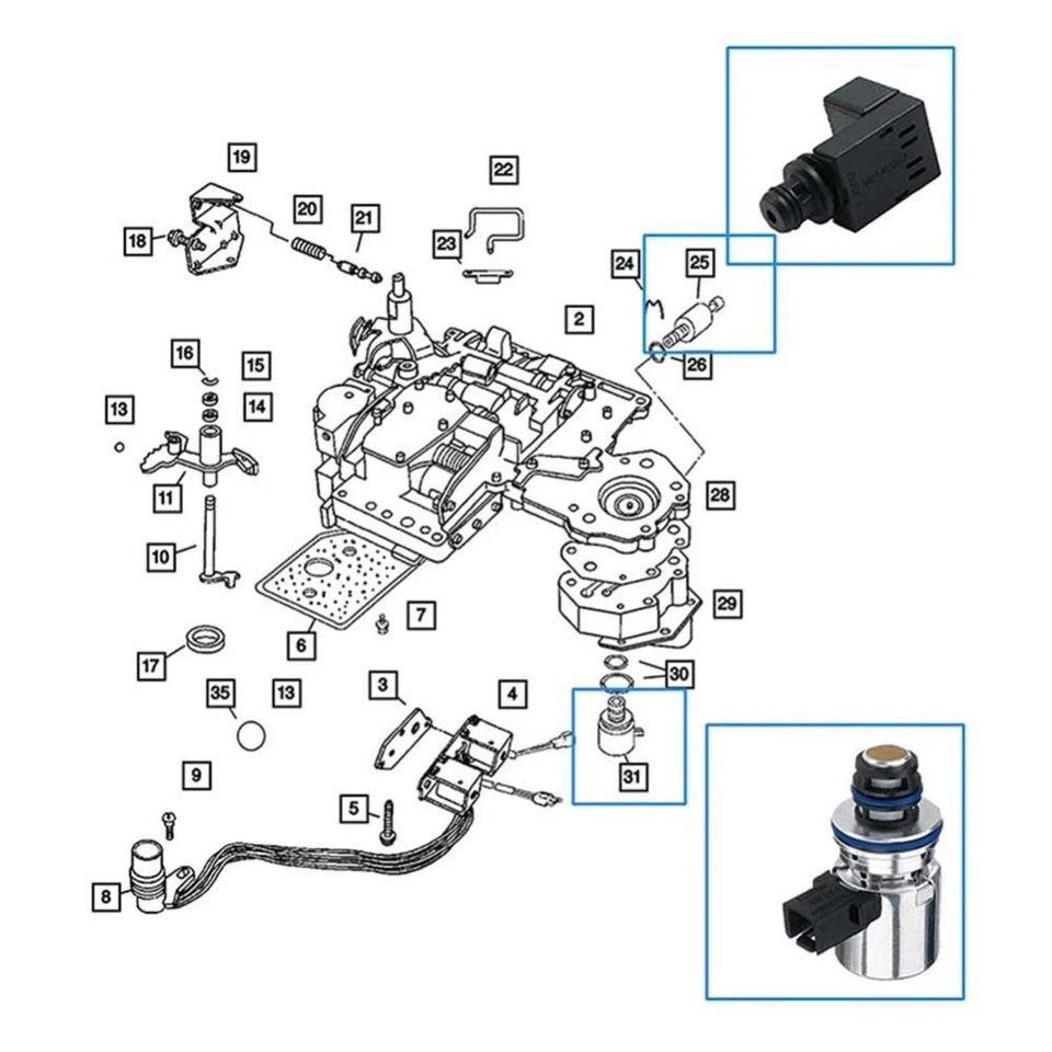 Transducer Transmission Set Governor Pressure Solenoid Sensor 4617210 56028196AD Foto 3 de 4