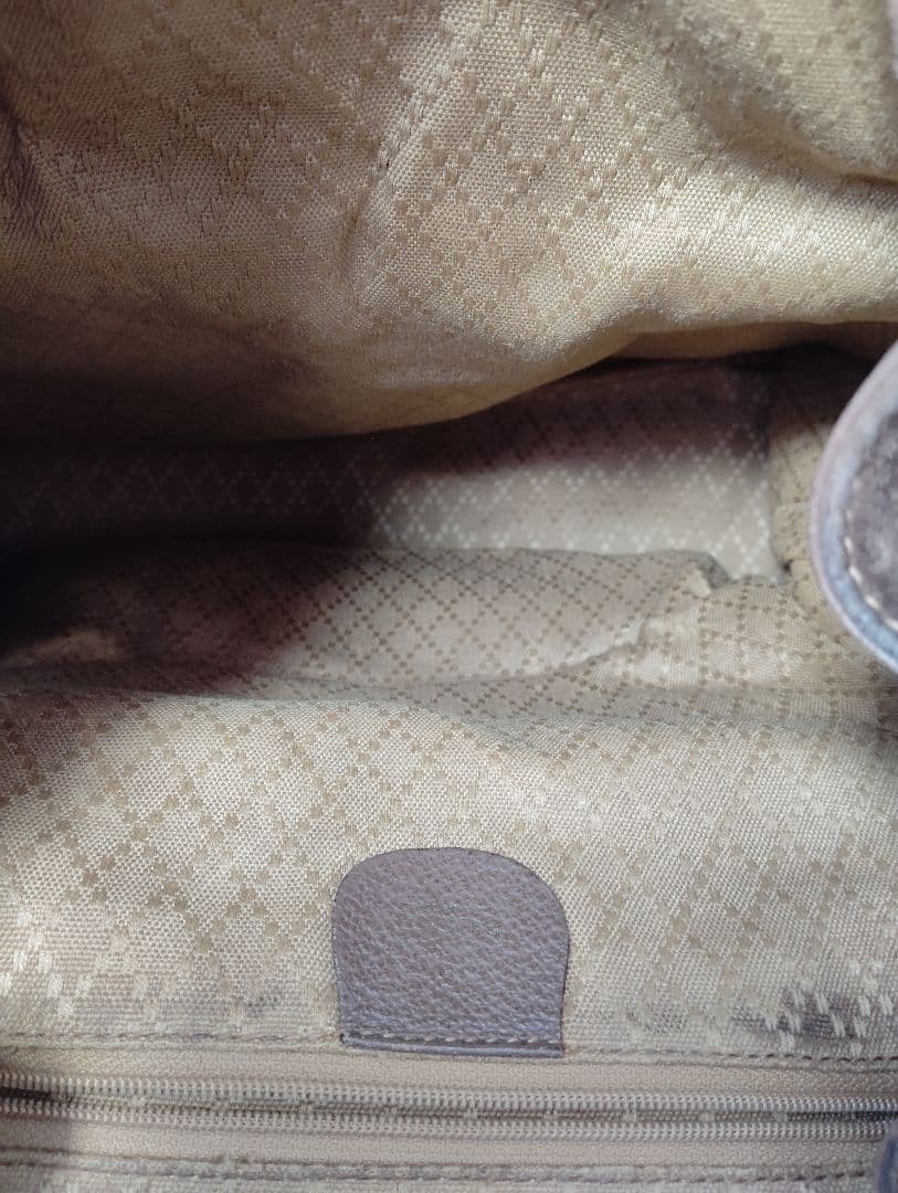 GUCCI Brown Suede Bamboo Backpack Women's Designer Authentic Rare Bag thumbnail 15