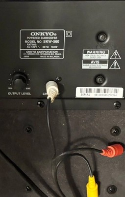 Onkyo SKW-560 Subwoofer Powered Sub Home Theater Bass Vintage Audio 10'' Down