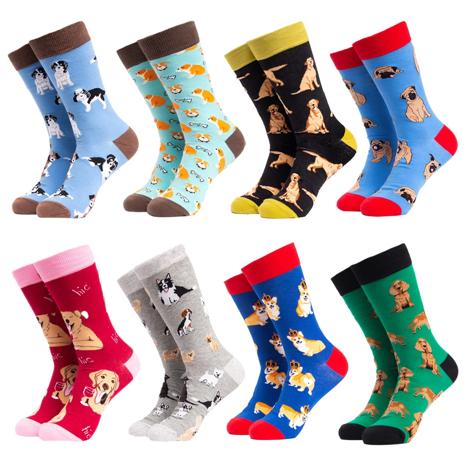 Mens Dogs Socks by Soctopus Soft Cotton Patterned Novelty Gift Socks