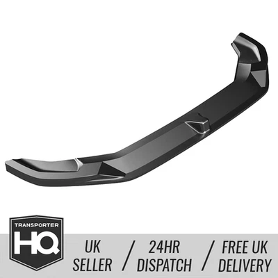 TRANSPORTERHQ VW Crafter MK2 + MAN TGE (2017 – onwards) Front Splitter Matt Black