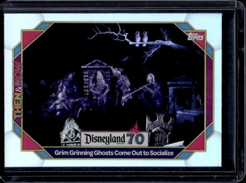 2025 Topps Disneyland 70th Grim Grinning Ghosts Come Socialize Rainbow Foil #81