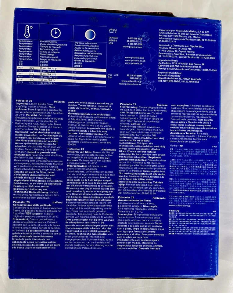 Polaroid 79 Film 20 Photos, ISO 100/DIN 21, 4x5 Inch, 2005 - Image 2 of 4