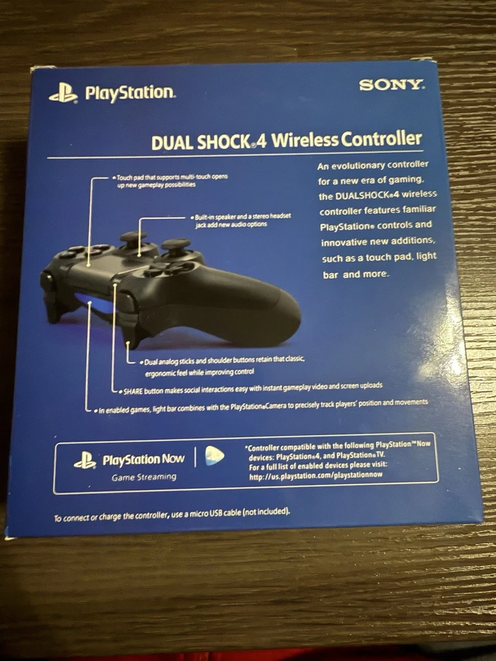 Sony Playstation 4 DualShock Wireless Controller Black - Image 2 of 2