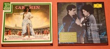 2 Opern:   Carmen Georges Bizet  (3CDs + Buch)  +  La Bohème  (Puccini)