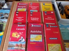 TRES BON LOT DE 11 CARTES ROUTIERES MICHELIN COMME NEUF A VOIR