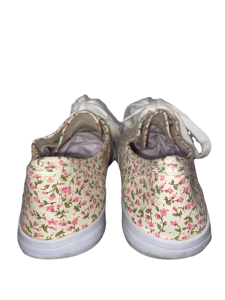 Mossimo Supply Zapatos Florales Flores Mujer Talla 8.5 Parte Superior Baja Cómodos Verano Planos Foto 4 de 4