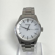 Seiko Radio Solar 7B24-0BR0 Watch Used White Working from Japan