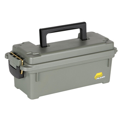 Plano Portable Ammo Box O Ring Seal Organizes 4 Shot Shells Green