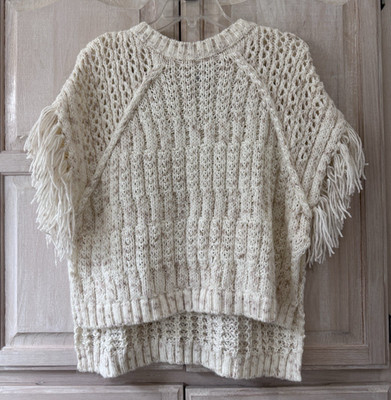 NWOT Universal Thread Oatmeal Cream Chunky Fringe Sweater One Size Fits Most