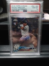 2018 Topps Chrome - Rookie Autographs Miguel Andujar #RA-MA psa 10