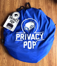 Privacy Pop Bed Tent Full Size Bed Portable Blue Tent w/ Storage Bag