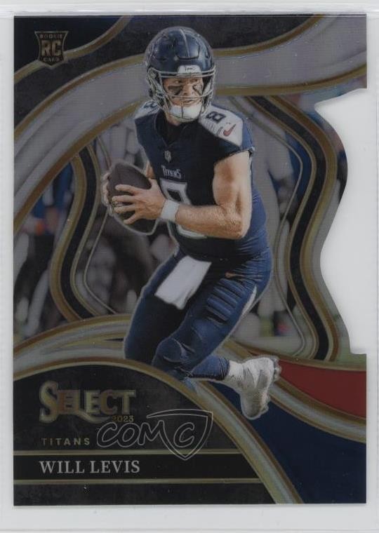 2023 Panini Select Club Level Black & Red Prizm Die-Cut Will Levis Rookie RC 6q5