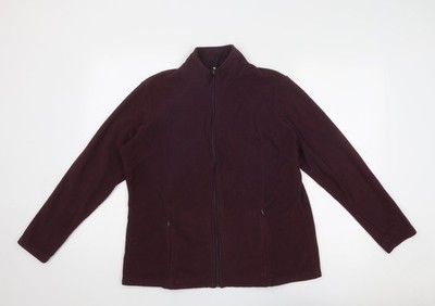 Marks and Spencer Damen Lila Jacke Größe 16 Reißverschluss