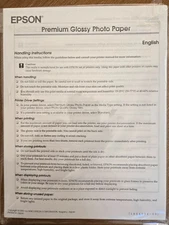 NEW Epson Glossy Photo Paper, Sealed 8.5x11