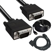CAVO PROLUNGA VGA 15 PIN 1.8  3 5 10 15 20 30 METRI MASCHIO MASCHIO MONITOR