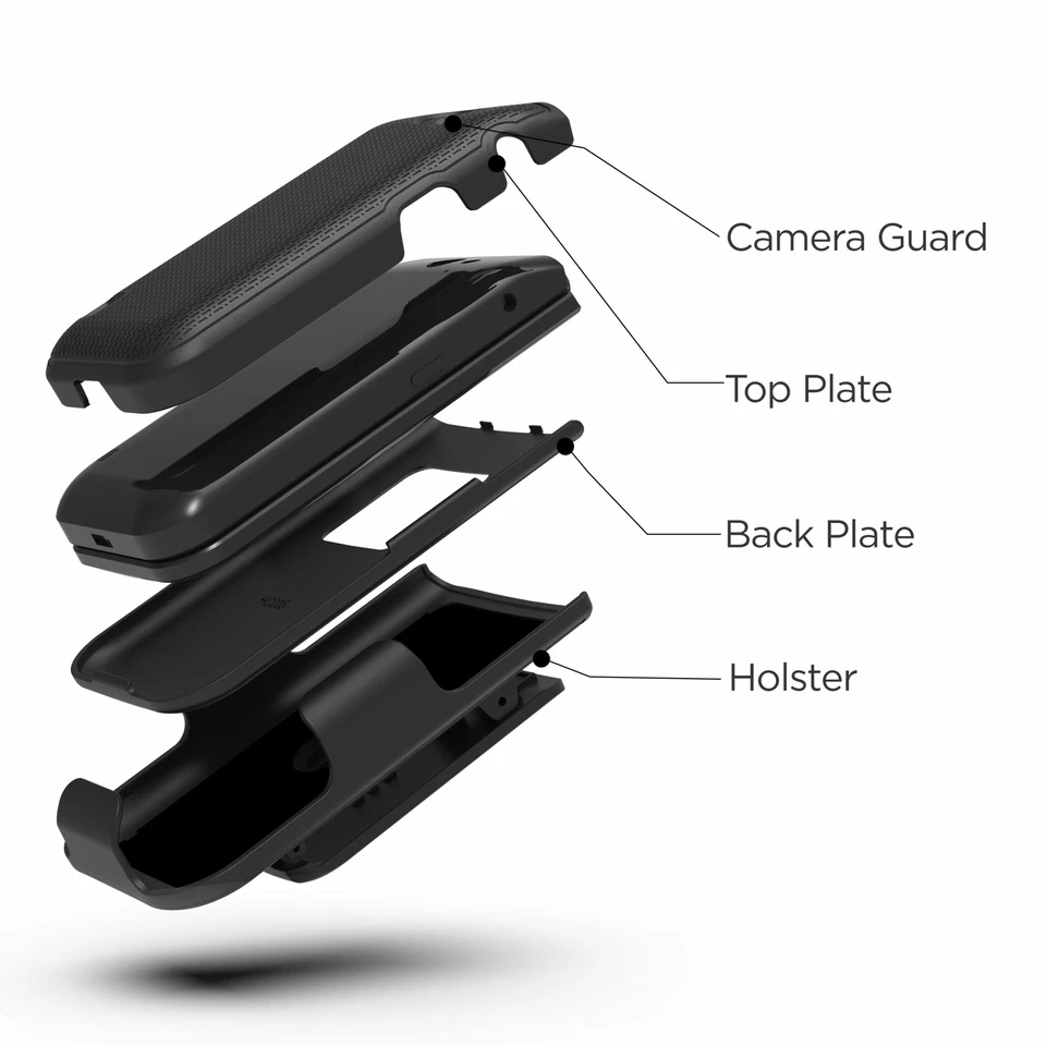 Nokia 2720 V Flip Belt Clip Case, Slim Phone Case with Holster (Verizon TA-1295) - Image 4 of 4