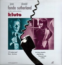 Klute 1971 Laserdisc Jane Fonda Donald Sutherland Widescreen Alan J Pakula