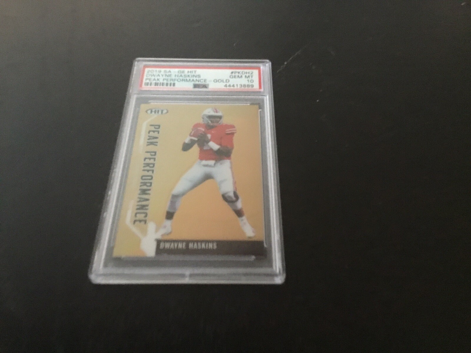 Dwayne Haskins Sage Hit Peak Performance #DH2 Gold