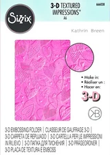 Sizzix Mark Making Hearts 3D Embossing folder #666038 Retail $9.99 Kath Breen