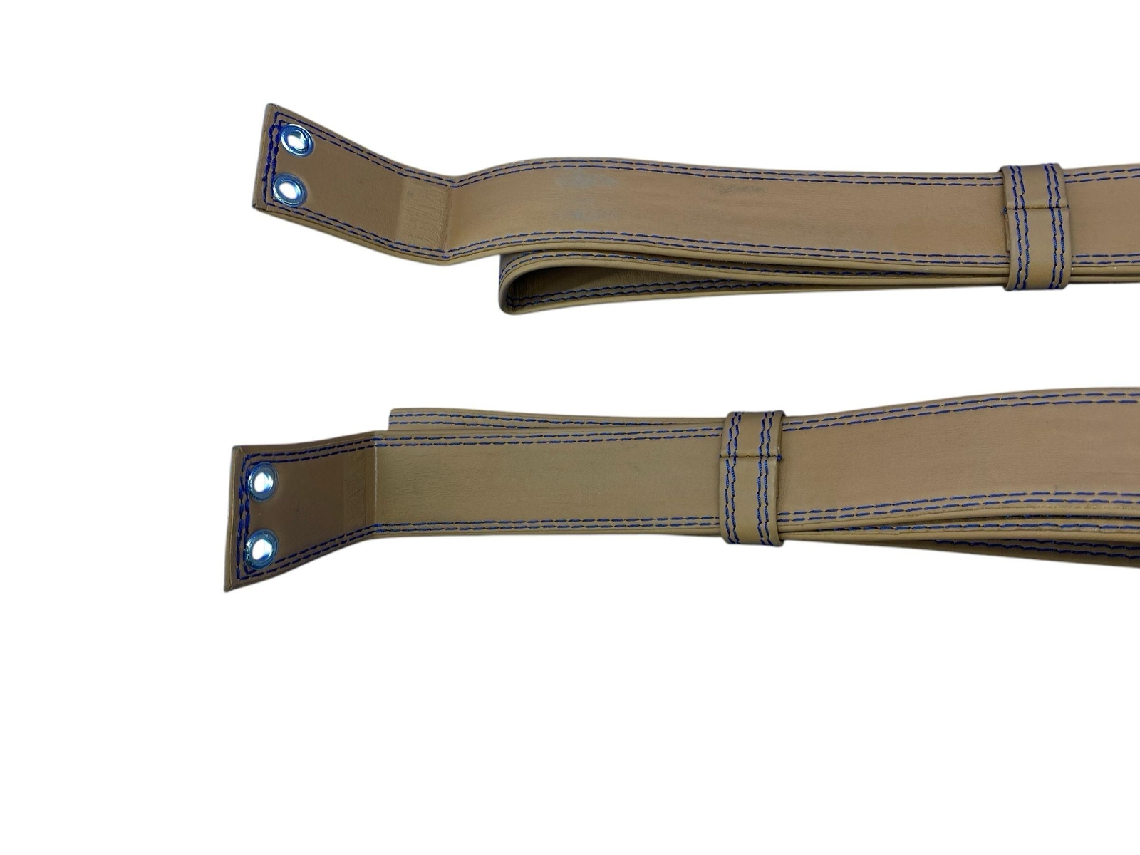 2013 FERRARI CALIFORNIA LEATHER LUGGAGE STRAP WRAP SET BROWN LEATHER OEM