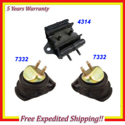 Engine Motor&Trans.Mount Set 3PCS for 00-04 Nissan Frontier Xterra 3.3L 2WD M282