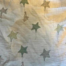 Aden  Anais Fitted Muslin Cotton Crib Sheet Green  Gray Elephant Pattern