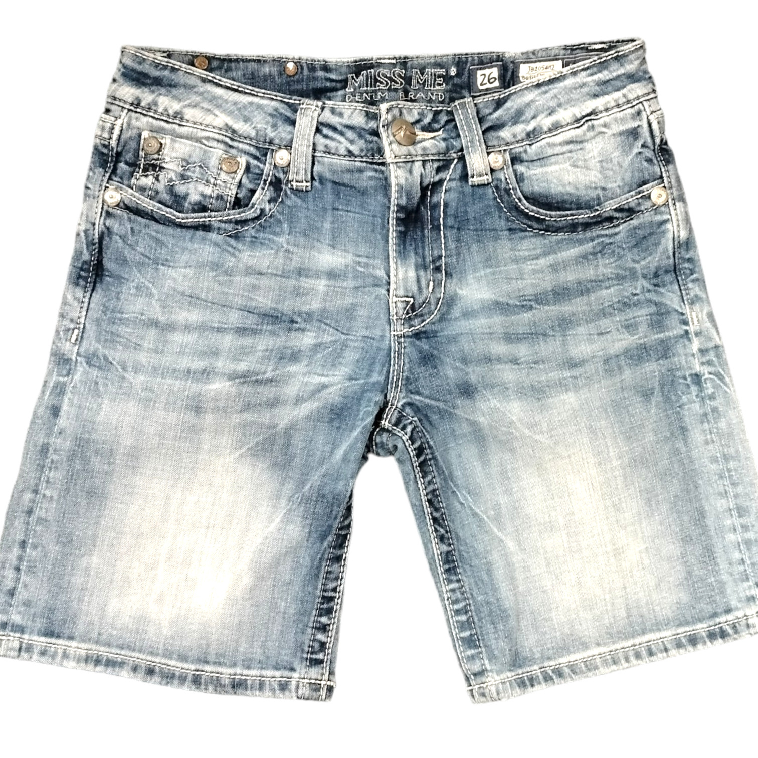 Miss Me Shorts Womens 26 Blue Jean Shorts Bermuda… - image 1