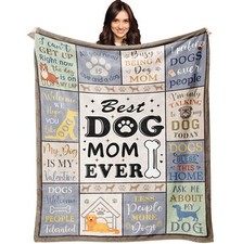 Dog Mom Gifts for Women Blanket 50"X60" Gifts for Dog Lovers  Owners
