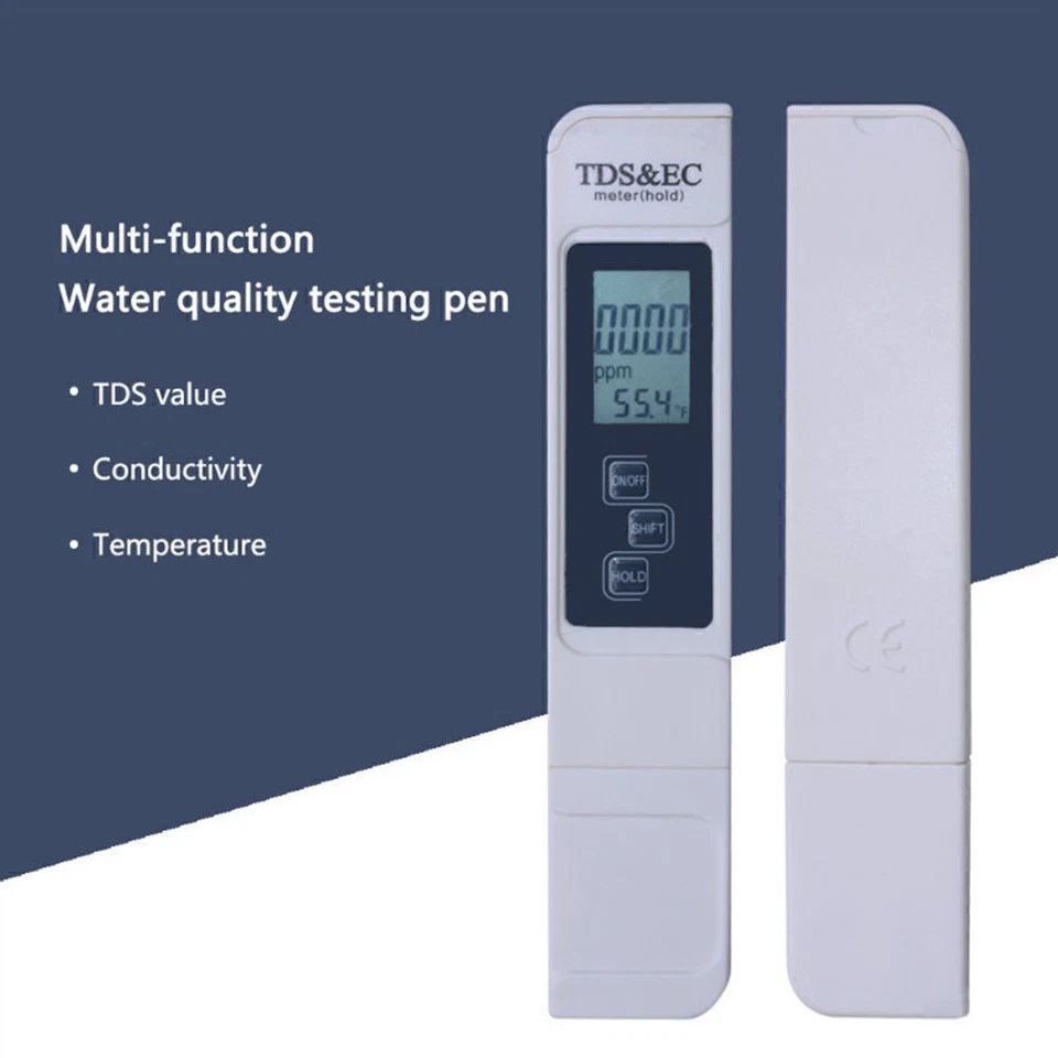 3in1 Digital TDS EC TEMP Meter Water Quality Tester Purity Filter Pen 0-9990ppm - Image 4 of 4