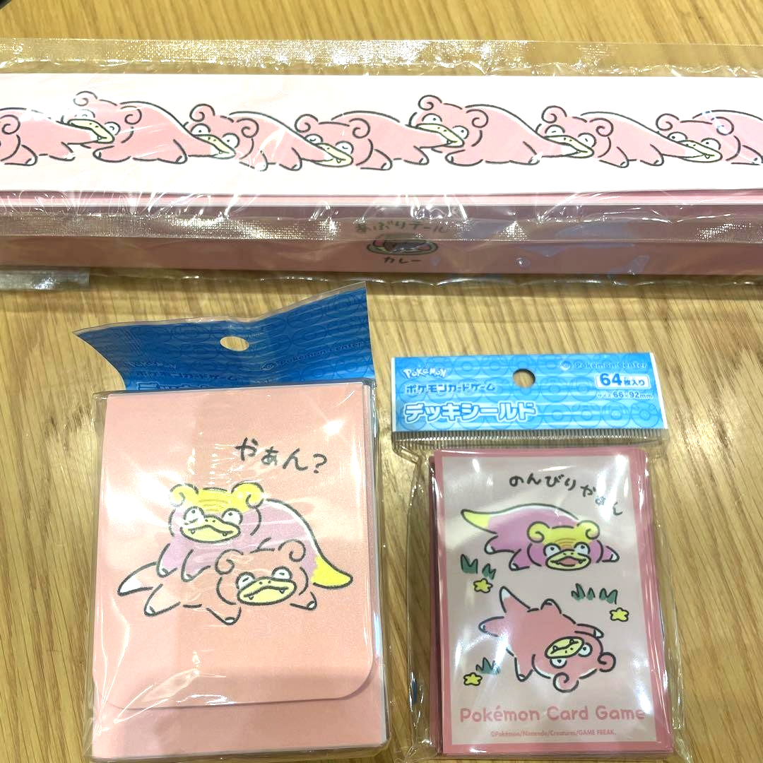 slowpoke card sleeves Pokemon Slowpoke Deck Shield Sleeve & Deck Case & Playmat Set Japan