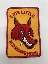I Ate Little Red Riding Hood Vintage Patch NOS Sex Funny Hot Rat Rod 70s