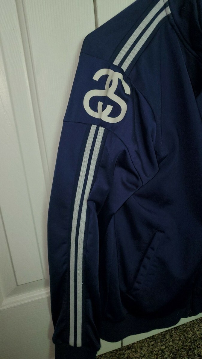 Vintage Stussy SS Polyester Track Jacket Medium Authentic Gear