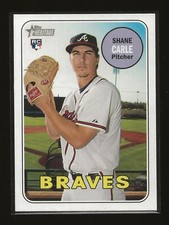 2018 Topps Heritage High Number Shane Carle Atlanta Braves RC (#668)