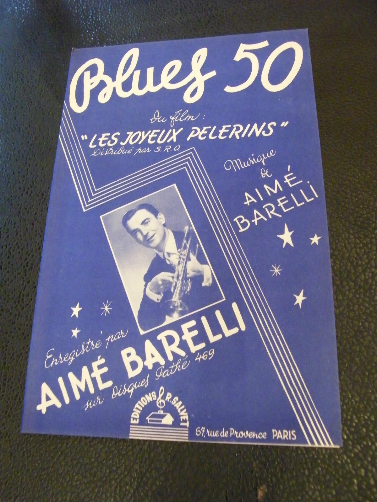 Blues Partition 50 Aimé Barelli Film The Joyful Pilgrims
