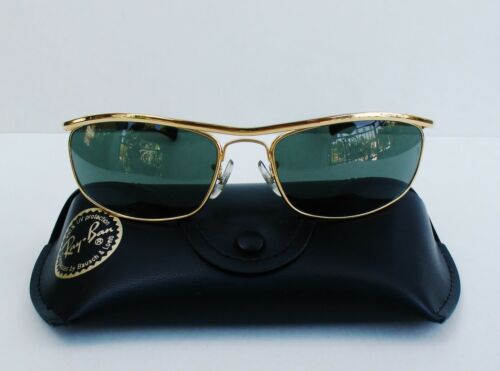 Vintage B&L  Ray Ban USA Olympian I DLX 62mm L0255 Gold Frame  Sunglasses - Afbeelding 1 van 9
