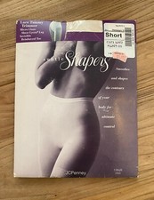 JC Penney SUBTLE SHAPERS Lace Tummy Trimmer Pantyhose Champagne Short 20 Denier