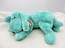 TY 2002 DIDDLEY the GREEN DOG BEANIE BUDDY with  TAGS