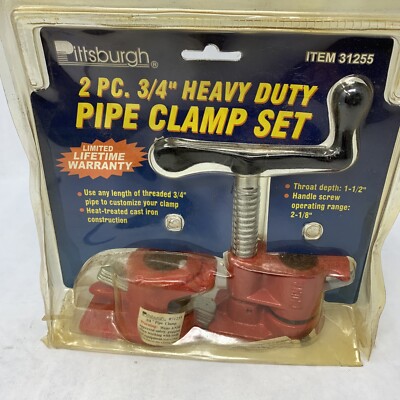 3/4 Heavy Duty Pipe Clamp Set Pittsburg