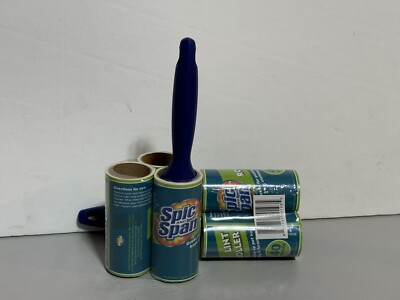TOTAL 6 ROLLERS (2) 3-pak Spic & Span Lint Roller 240 total lint rollers sheets