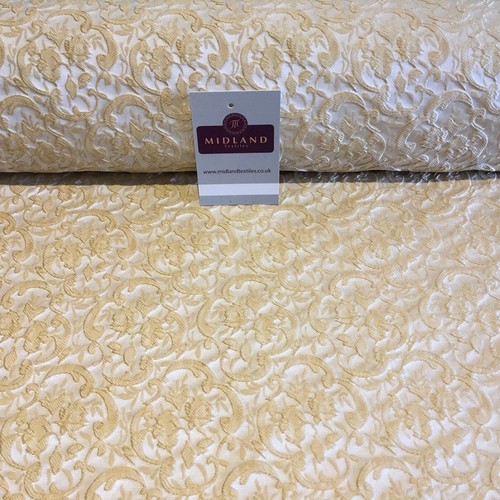 £12.99 Floral Jacquard Bridal Brocade 64" Wide Fabric Mtex MA841 - Picture 28 of 35